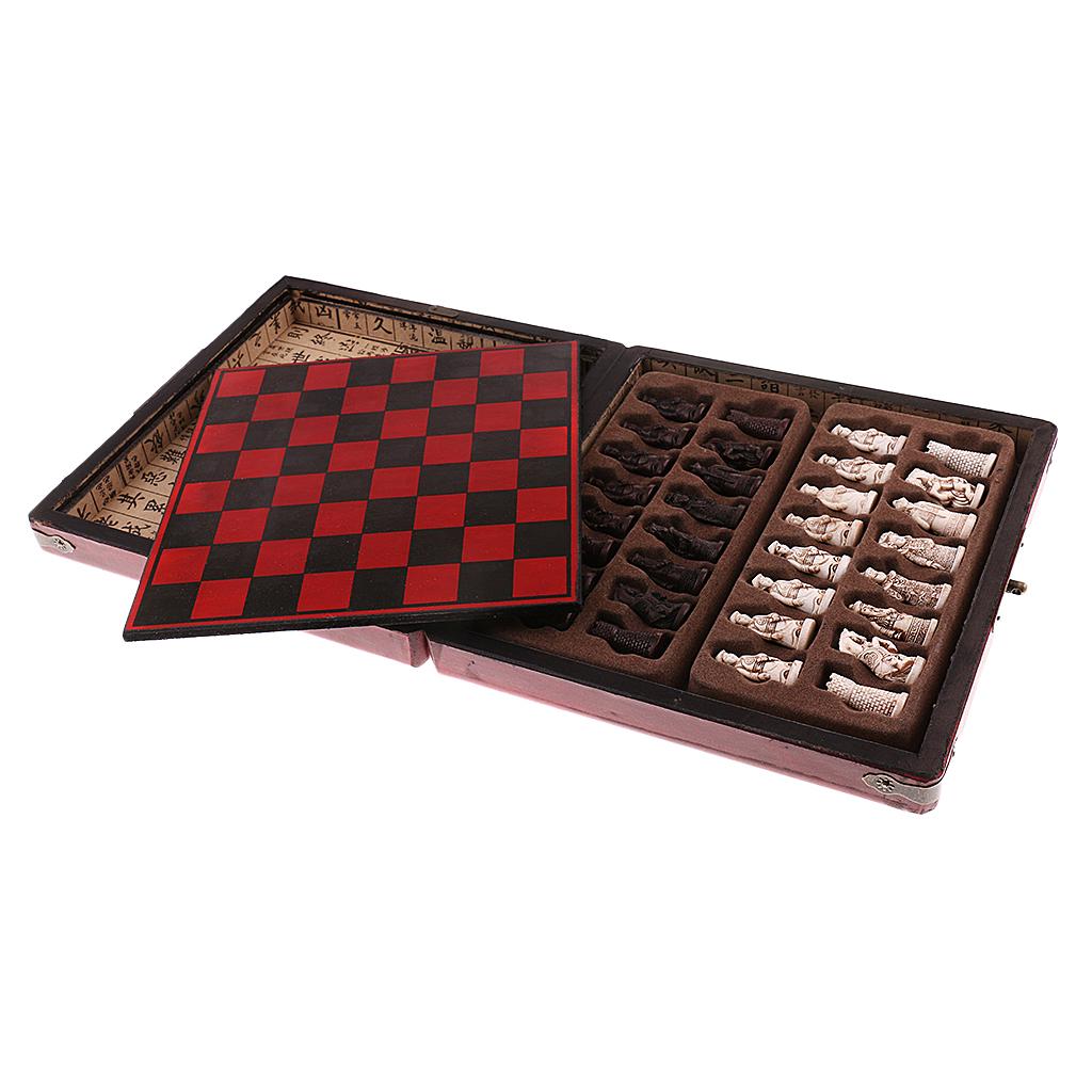 Vintage Collection Playset - Chinese Chess Set Wooden Miniature Board