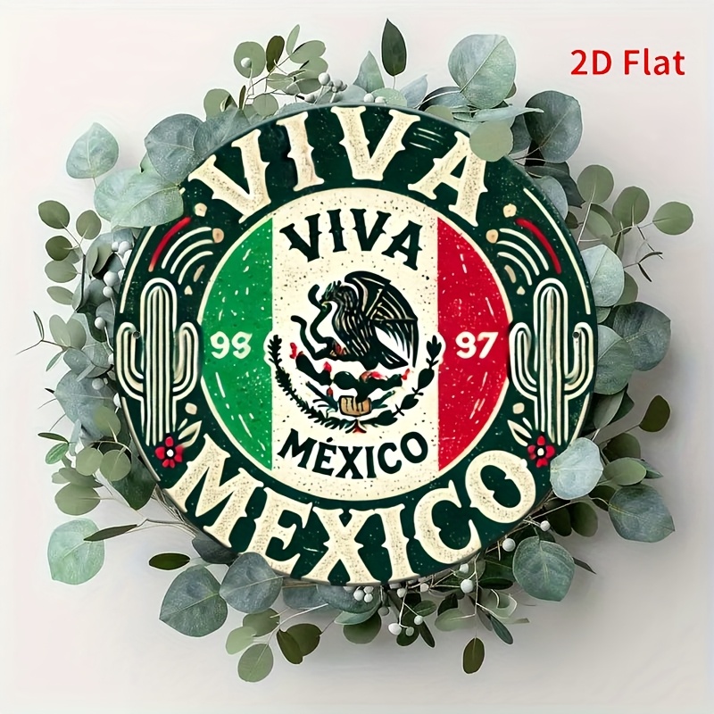 1pc Vintage 'Mexico' Round Met - Vintage Collectible Signs 评论和价格