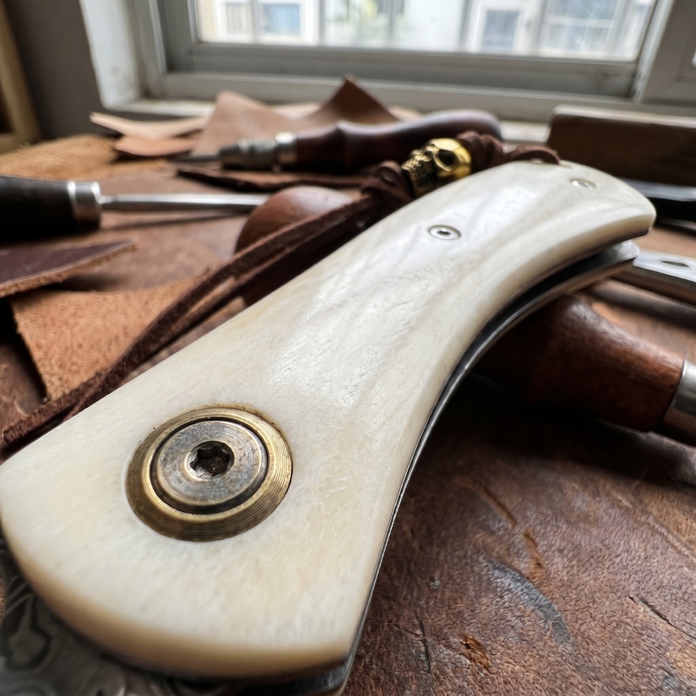 Vintage Damascu Steel Small Fo - Vintage Collectible Knife 评论和价格