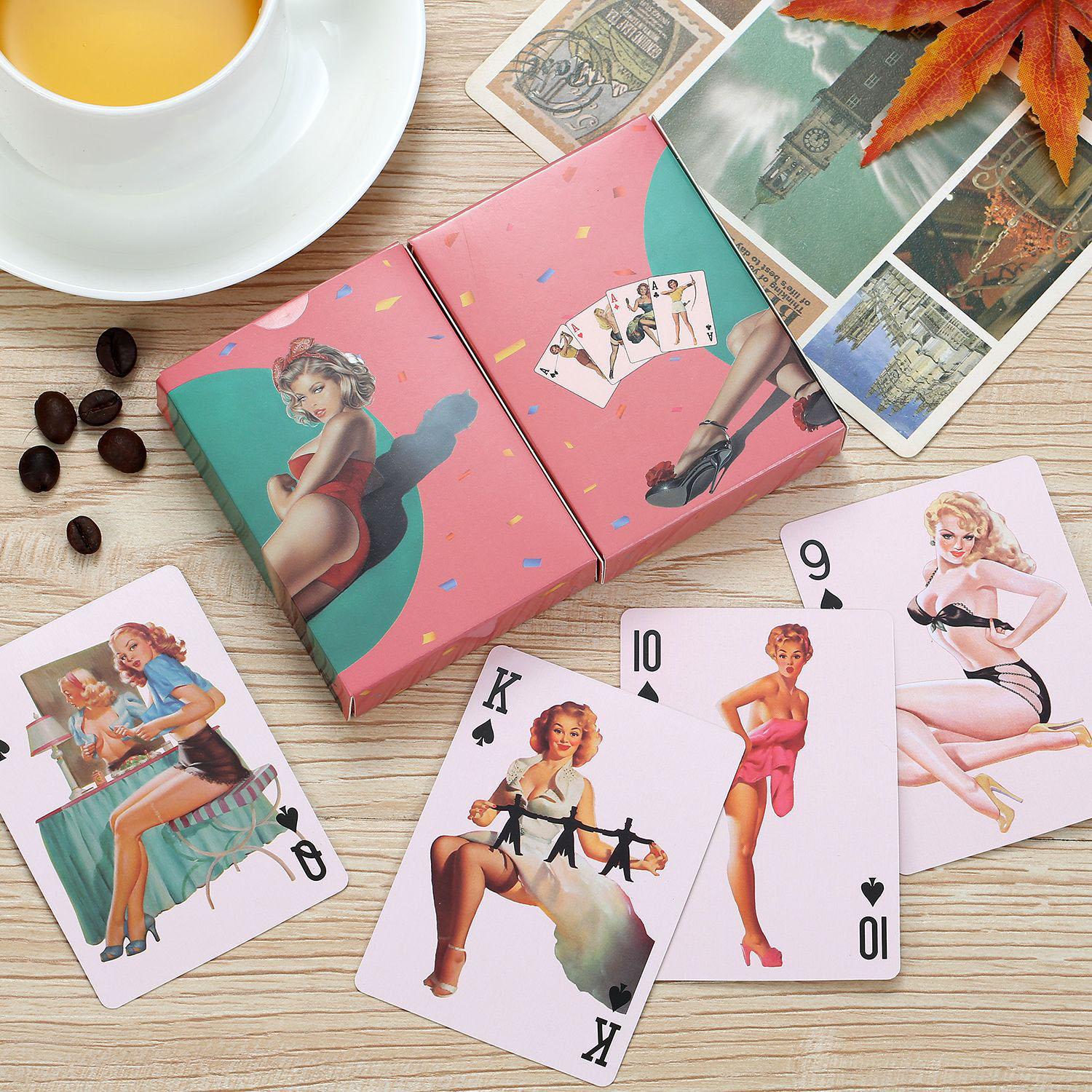 Vintage Deck Cards Retro Poker - Vintage Collectible Board Games 评论和价格