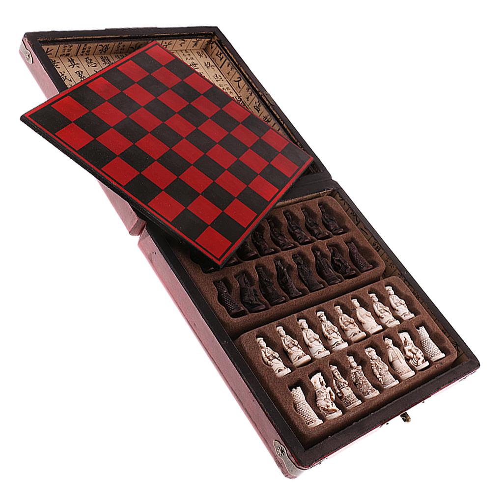 Chinese Chess Set Wooden Minia - Vintage Collection Playset 评论和价格