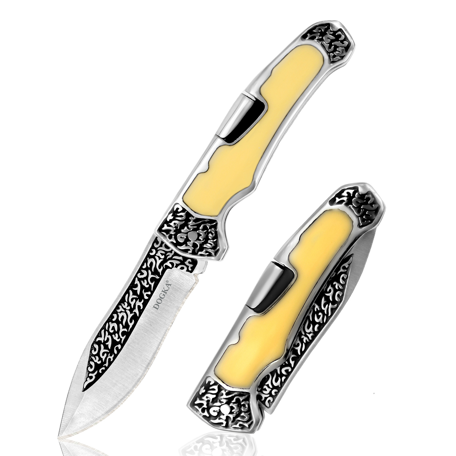 Vintage Engraved Folding Pocke - Vintage Collectible Knife 评论和价格