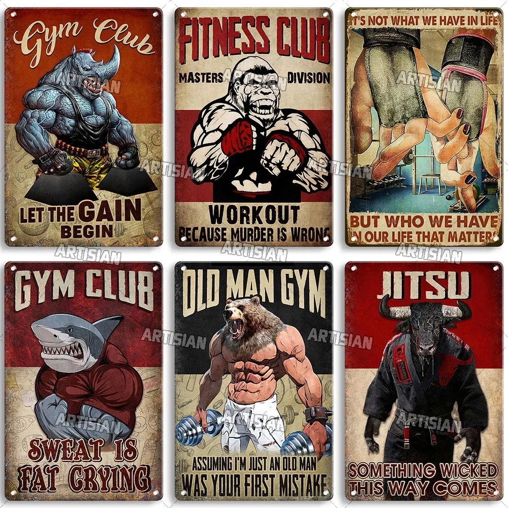 Old Man Gym Club Inspirational - Vintage Collectible Signs 评论和价格