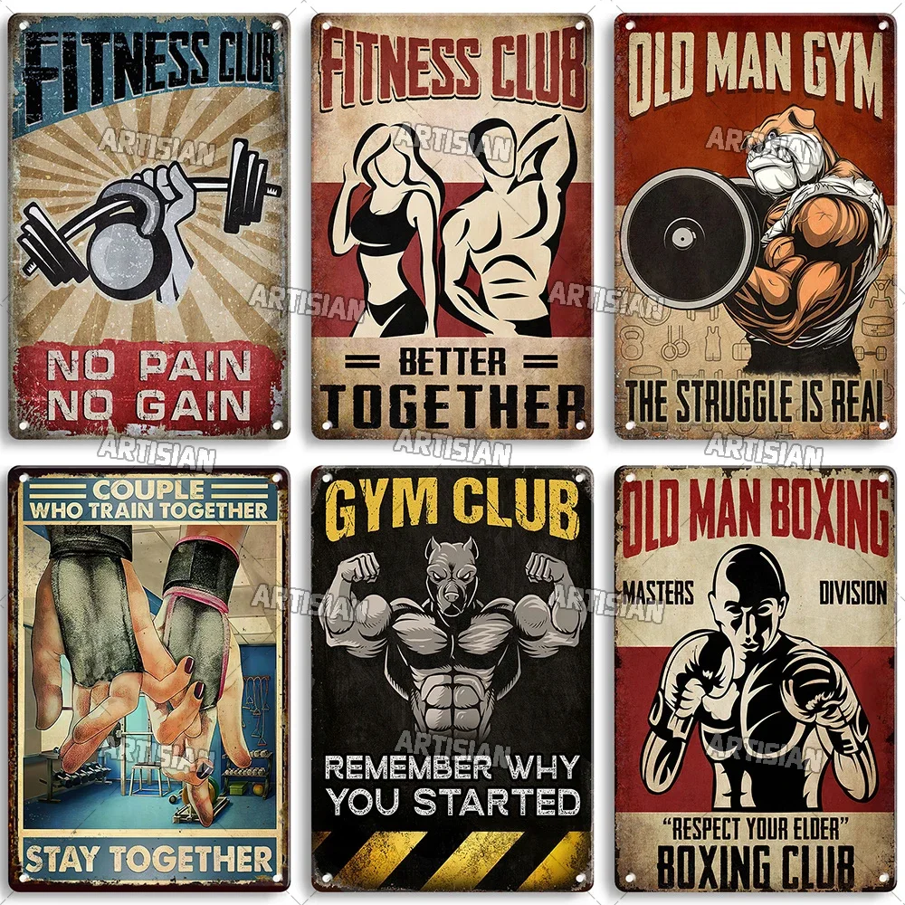 Old Man Gym Club Inspirational - Vintage Collectible Signs 评论和价格