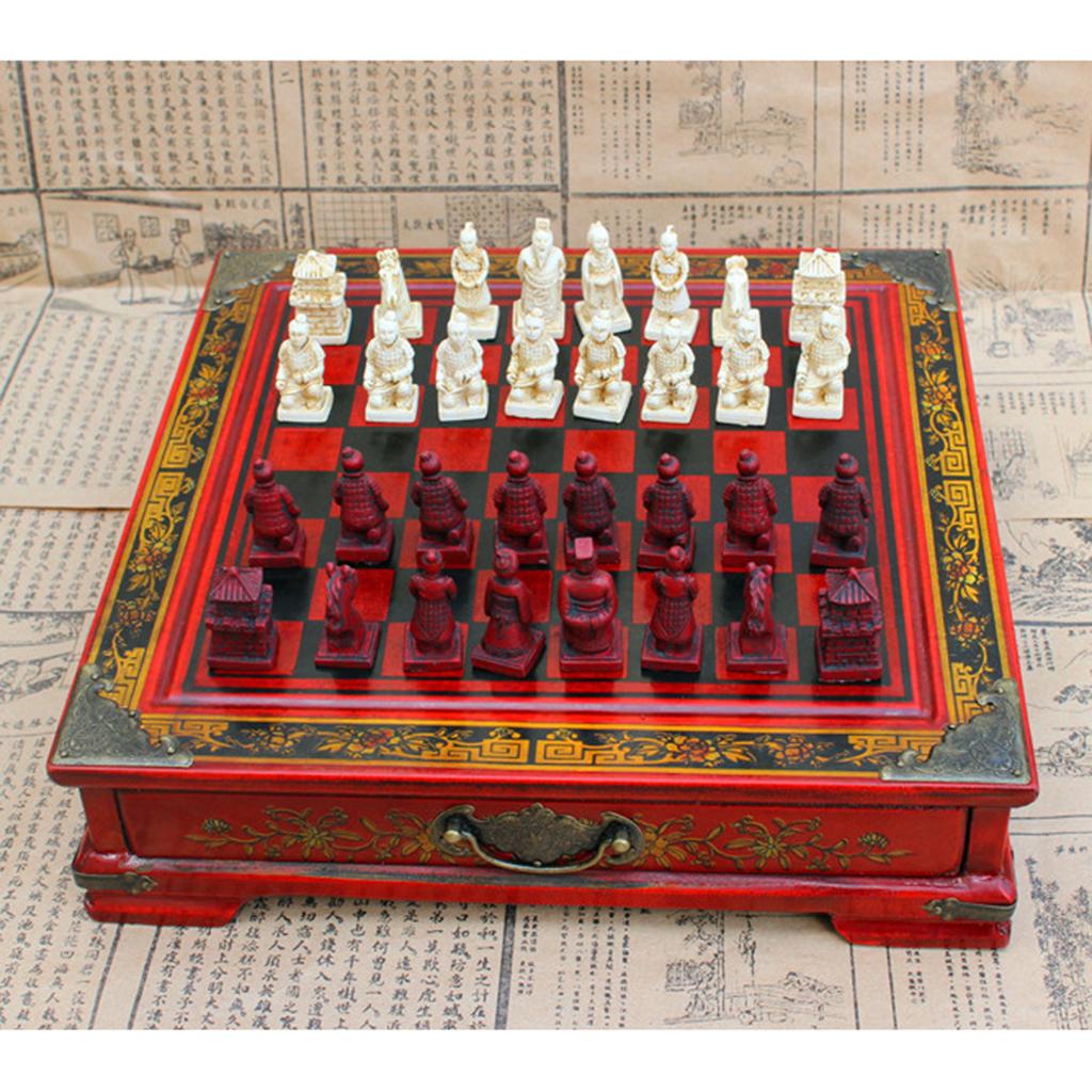 Chinese Chess Set Vintage Terr - Vintage Collectible Board Games 评论和价格
