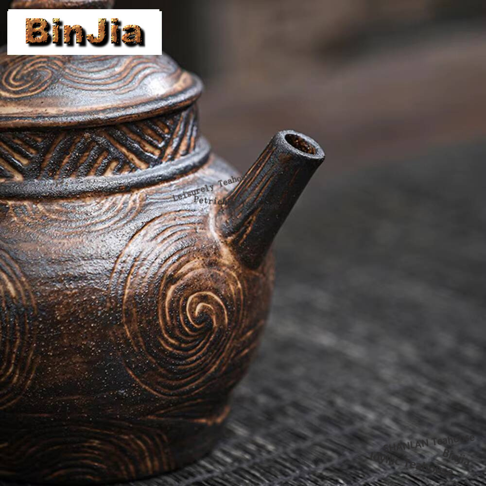 Japanese Old Rock Mud Teapot V - Vintage Collectible Accessories 评论和价格