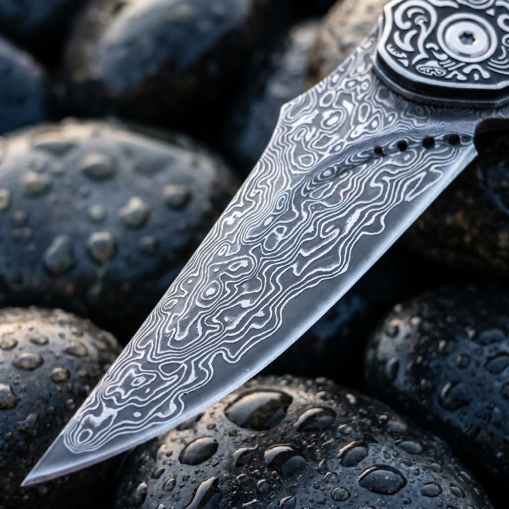 New Vintage Damascus Pattern B - Vintage Collectible Knife 评论和价格