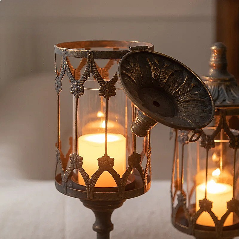 Outdoor Metal Candelabra Rainp - Collectible Vintage Matches 评论和价格