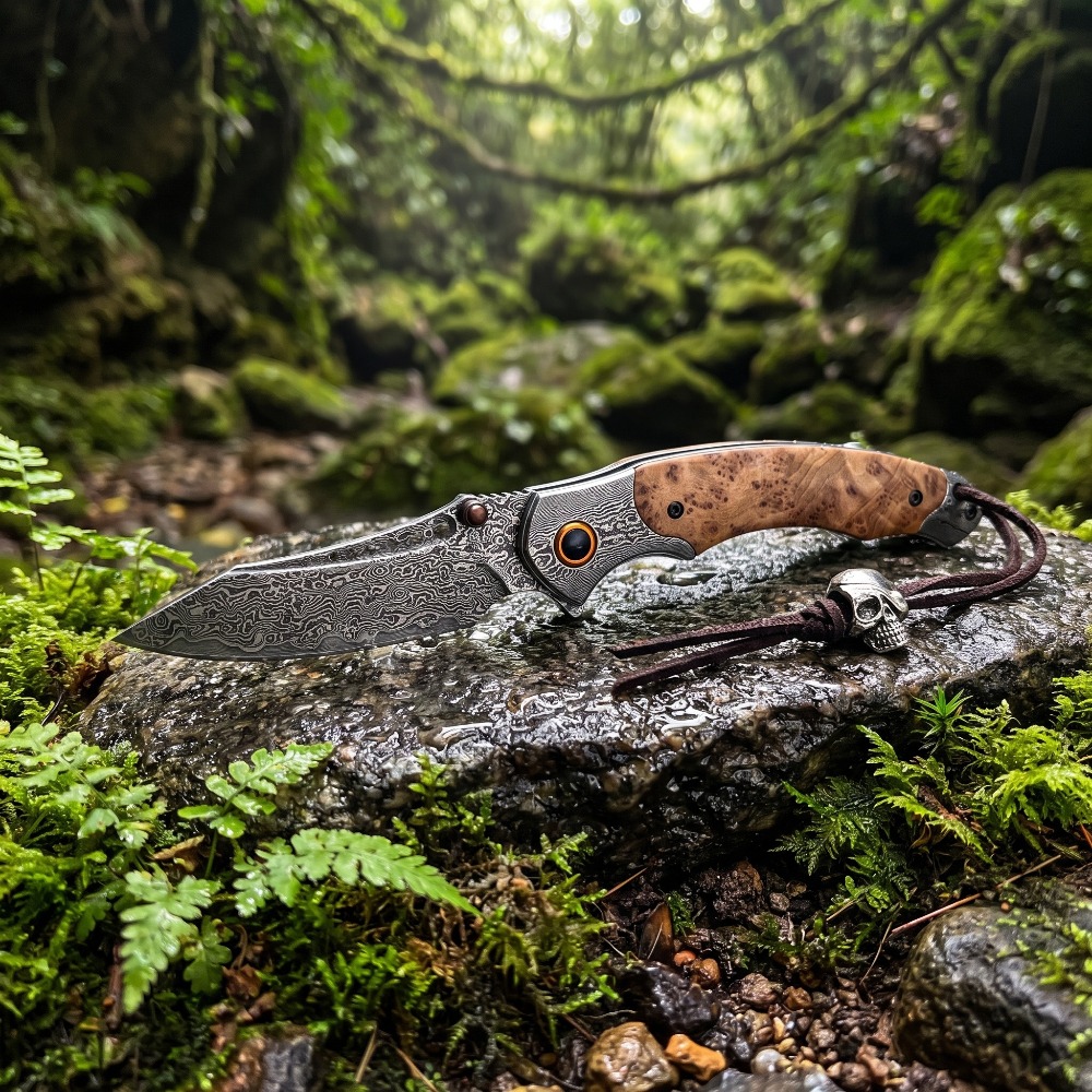 High Hardness Damascus Pattern - Vintage Collectible Knife 评论和价格