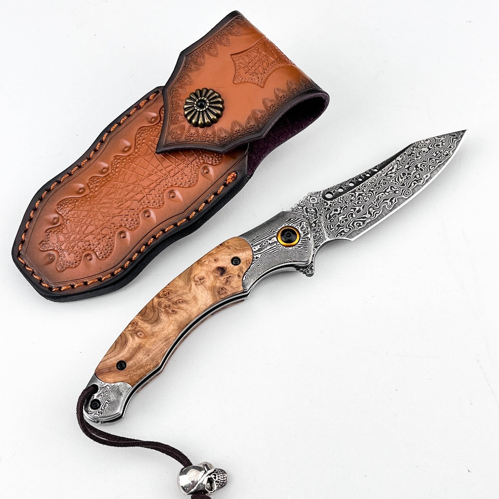 High Hardness Damascus Pattern - Vintage Collectible Knife 评论和价格