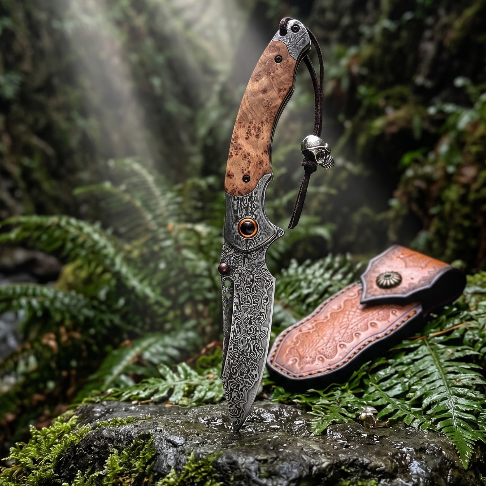 High Hardness Damascus Pattern - Vintage Collectible Knife 评论和价格
