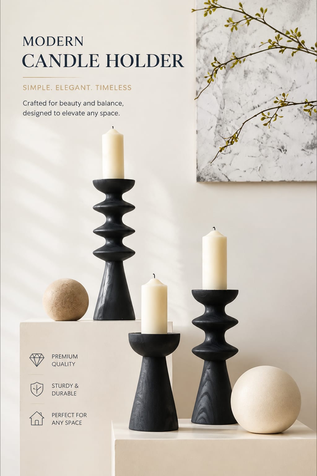 Vintage Wooden Candle Holder f - Collectible Vintage Matches 评论和价格