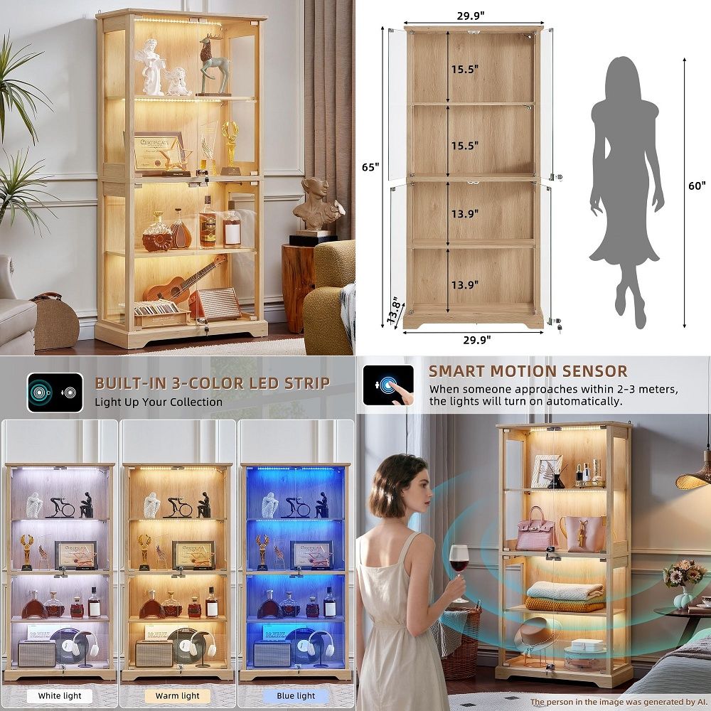Farmhouse Glass Display Cabine - Collectible & Vintage Dolls For Christmas 评论和价格