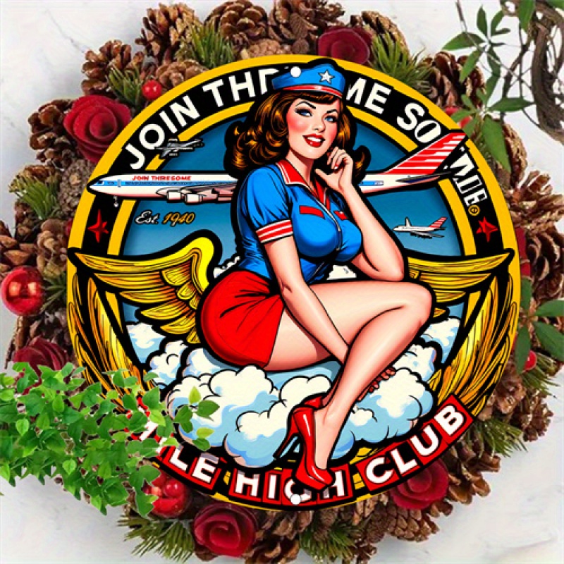 2D Flat, 1pc Vintage 2D Metal  - Vintage Collectible Signs 评论和价格