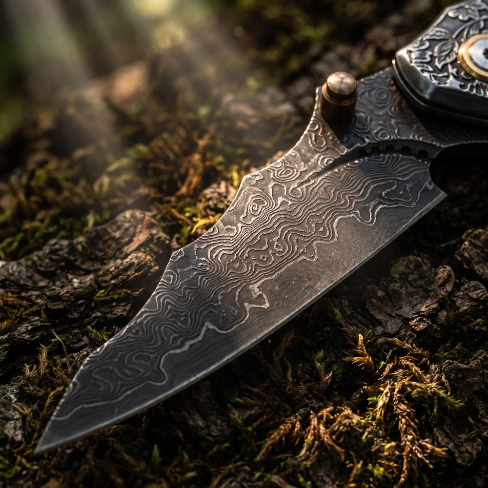 Vintage Engraved Foldable Knif - Vintage Collectible Knife 评论和价格