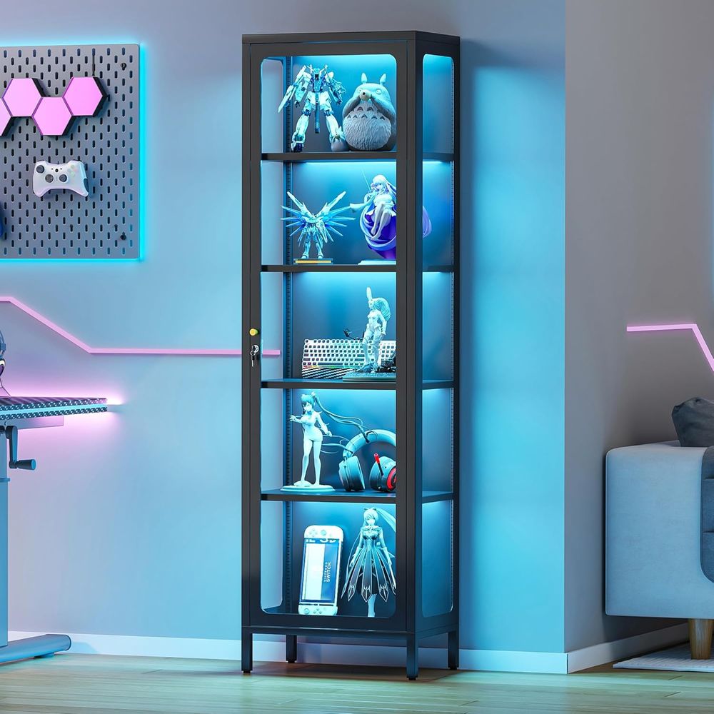 69 Glass Display Cabinet with  - Collectible & Vintage Dolls For Christmas 评论和价格