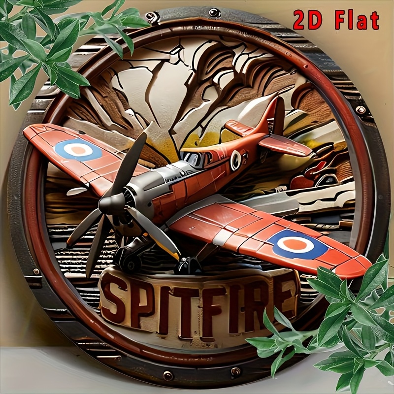 2D Flat - 1pc Vintage Spitfire - Vintage Collectible Signs 评论和价格