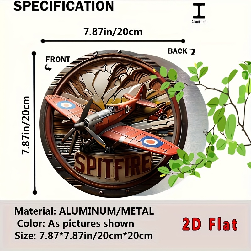 2D Flat - 1pc Vintage Spitfire - Vintage Collectible Signs 评论和价格