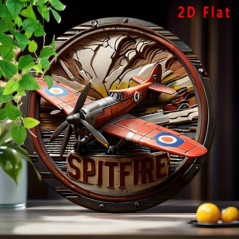 2D Flat - 1pc Vintage Spitfire - Vintage Collectible Signs 评论和价格