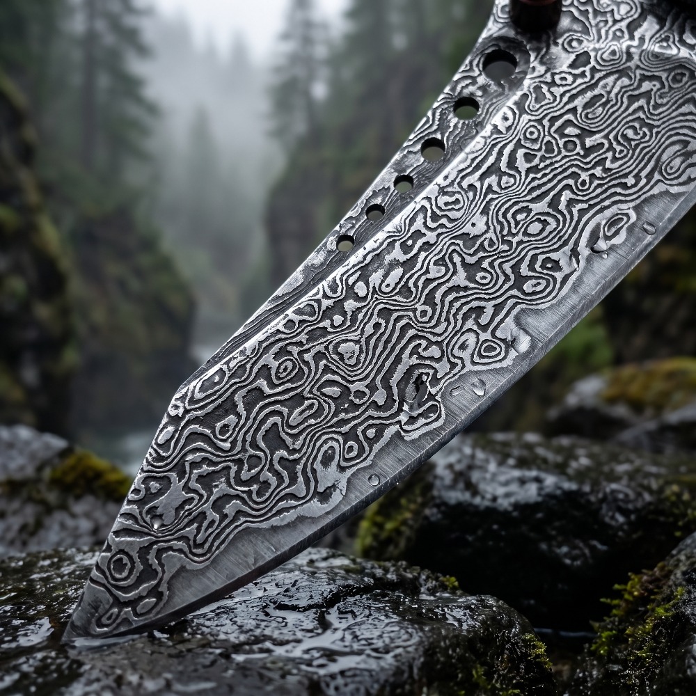 High Hardness Damascus Pattern - Vintage Collectible Knife 评论和价格