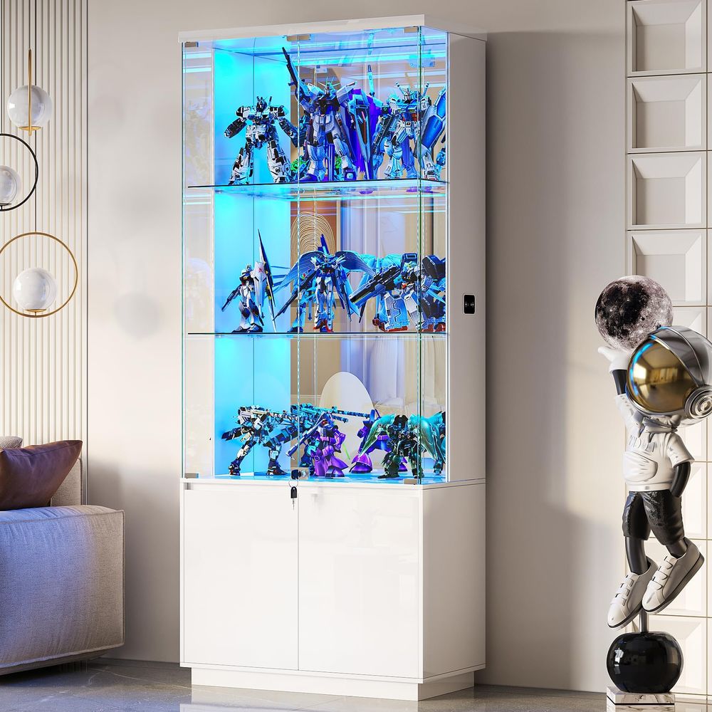 71 Tall Display Cabinet with G - Collectible & Vintage Dolls For Christmas 评论和价格